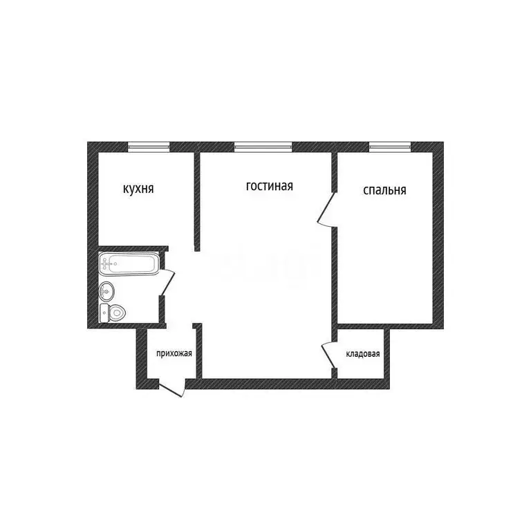 2-комнатная квартира: Смоленское, микрорайон ПМК, 7А (38.1 м) - Фото 1