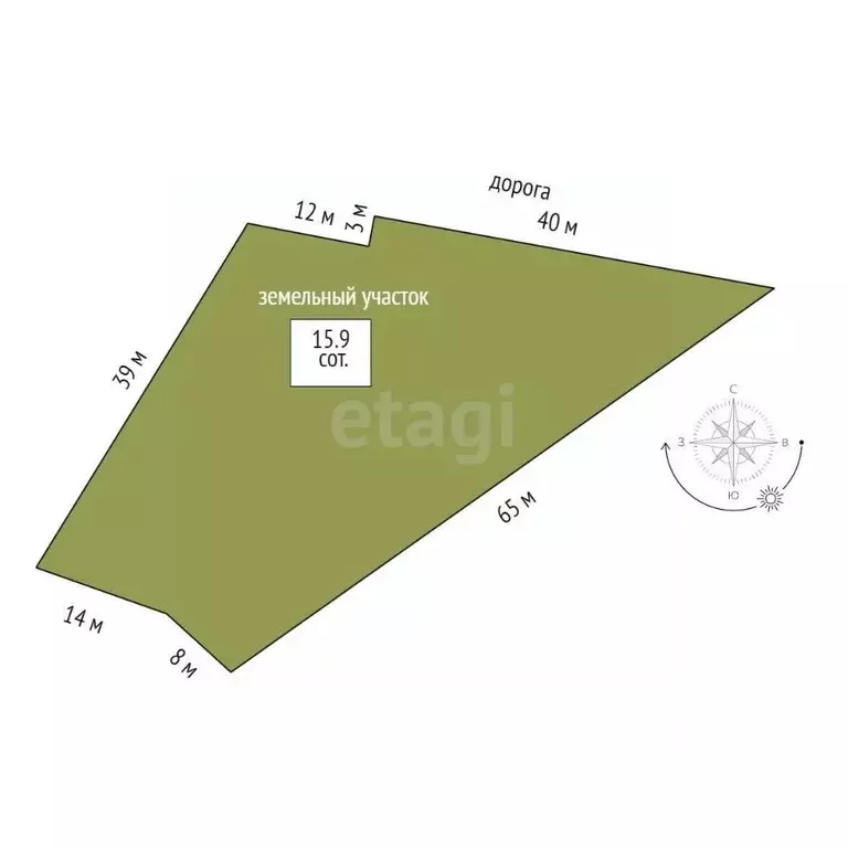 Участок в Тюменская область, Тюменский муниципальный округ, с. Кулига  ... - Фото 2