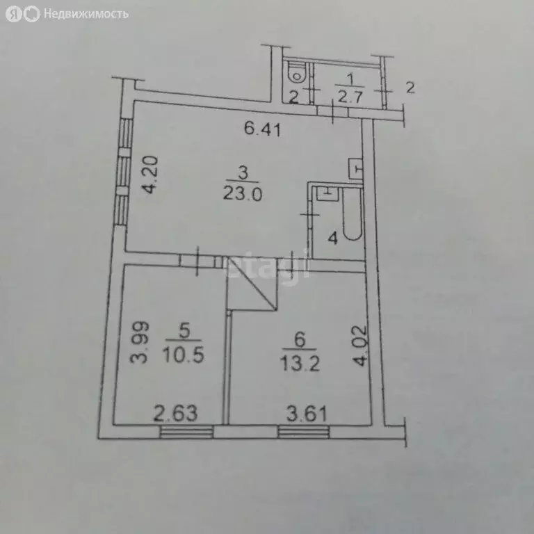 3-комнатная квартира: Томск, улица Кузнецова, 30 (53.5 м) - Фото 1