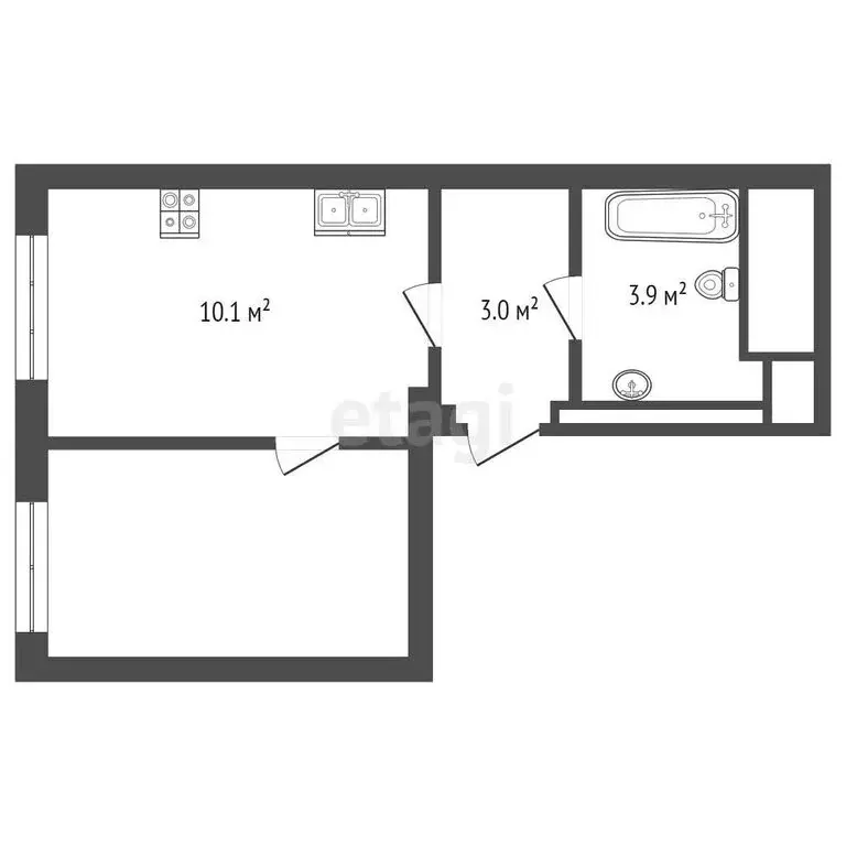 Квартира-студия: Тюмень, улица Республики, 204к17 (25.1 м) - Фото 0