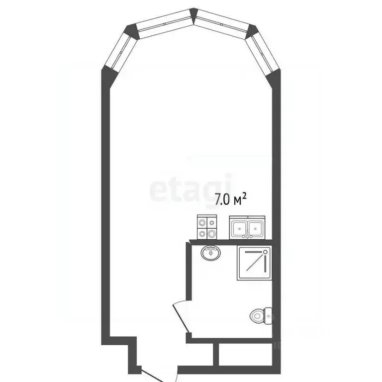 Студия Москва Левел Причальный жилой комплекс, 10к1 (19.1 м) - Фото 2