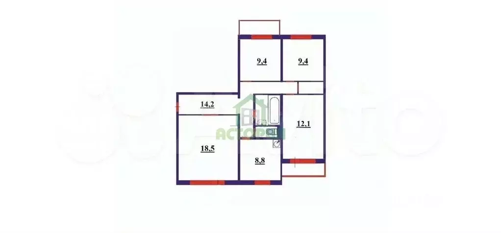 4-к кв. Красноярский край, Красноярск Краснодарская ул., 17 (78.0 м) - Фото 0