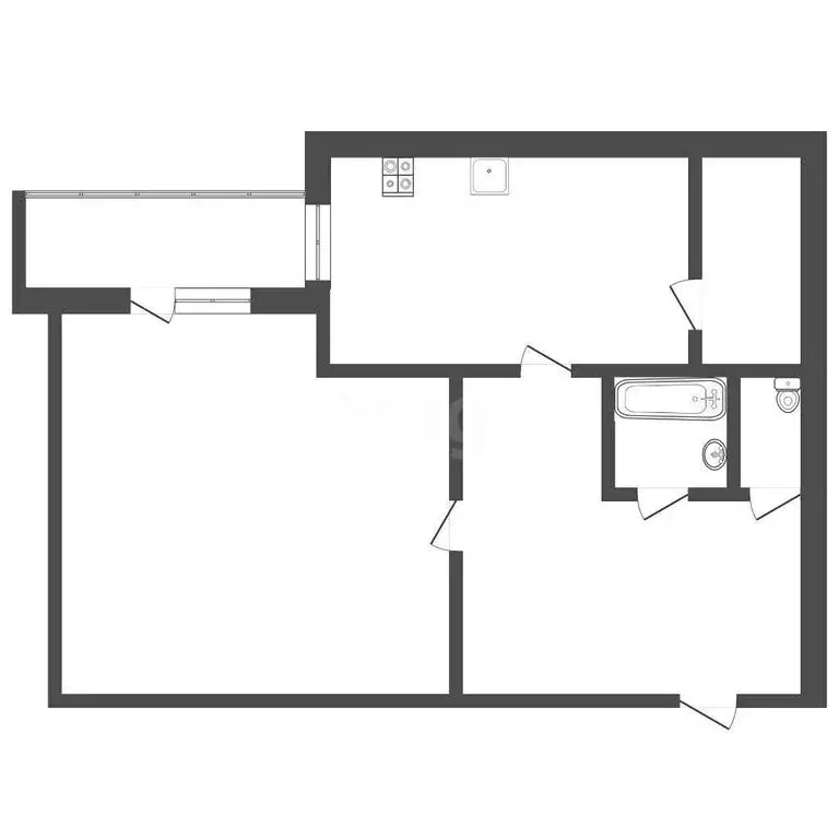 1-комнатная квартира: Тверь, Волоколамский проспект, 25к1 (47.7 м) - Фото 0
