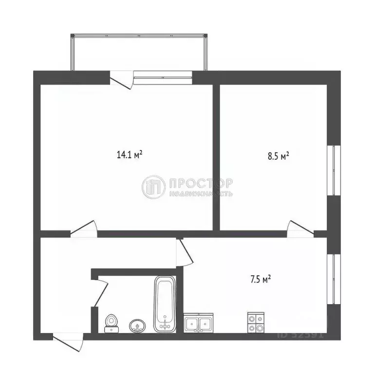 2-к кв. Москва Зеленодольская ул., 15К2 (37.2 м) - Фото 2