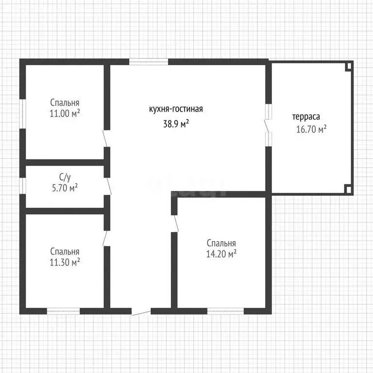 Дом в посёлок Берёзовый, Восточный переулок, 29 (97.8 м) - Фото 1