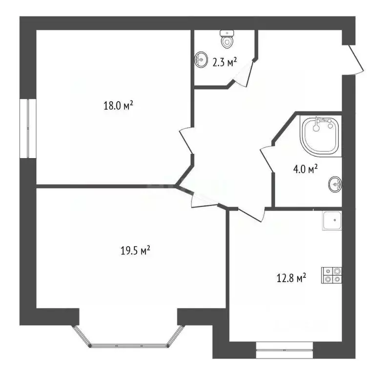 2-к кв. Ставропольский край, Ессентуки Воронцовская ул. (70.4 м) - Фото 1