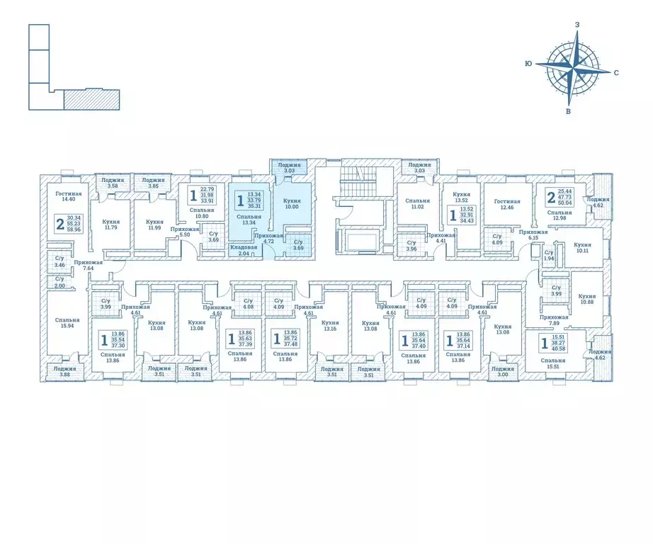 1-комнатная квартира: Монино, улица Генерала Ковачевича, 6 (35.7 м) - Фото 2