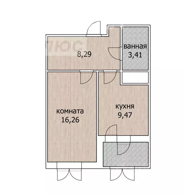 1-к кв. Башкортостан, Уфа просп. Дружбы Народов, 61/1 (39.0 м) - Фото 1