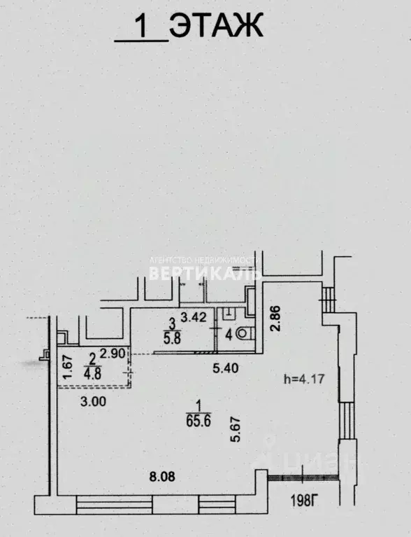 Помещение свободного назначения в Москва ул. Юннатов, 4кГ (79 м) - Фото 1