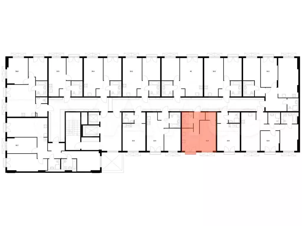 1-к. квартира, 32,5 м, 8/9 эт. - Фото 1