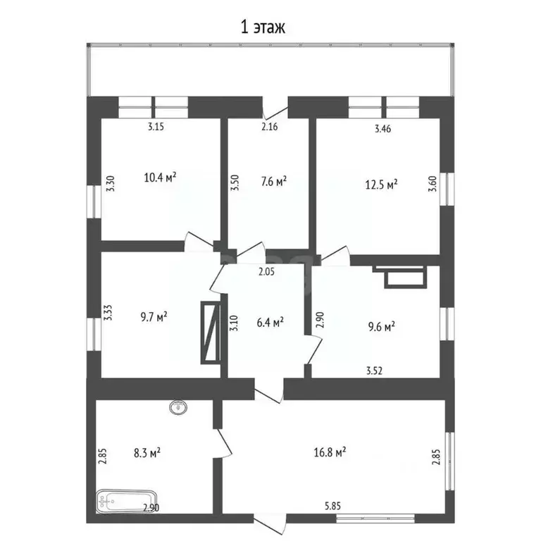 Дом в Крым, Бахчисарайский район, Голубинское с/пос, с. Соколиное ул. ... - Фото 2