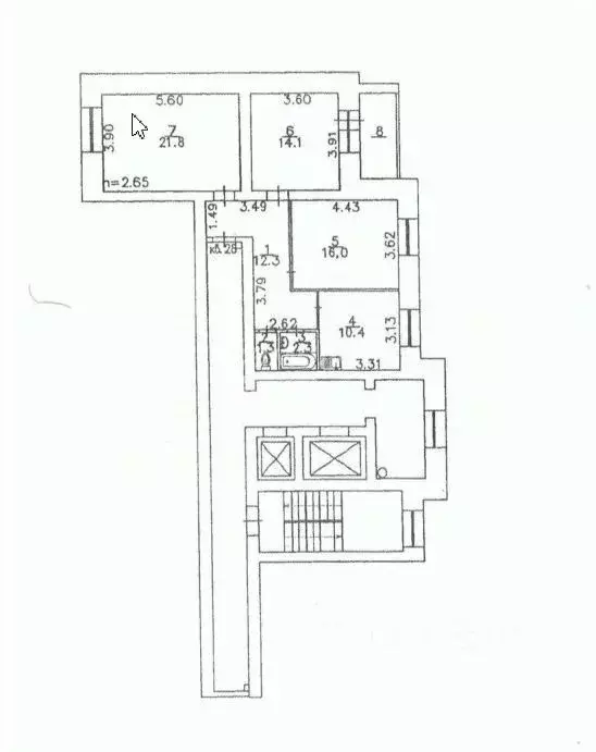 3-к кв. Пермский край, Краснокамск ул. 10-й Пятилетки, 2 (78.2 м) - Фото 1