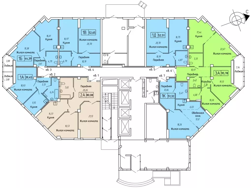 3-к кв. Приморский край, Владивосток ул. Мусоргского, 74к2 (97.5 м) - Фото 2