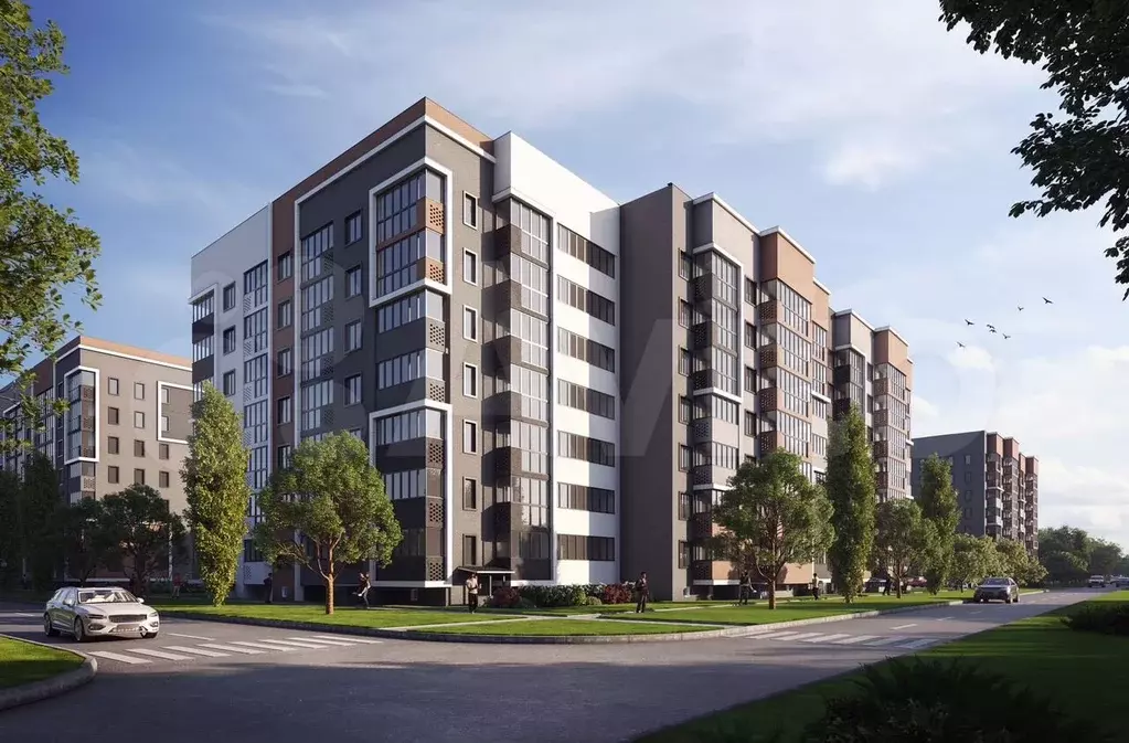 Квартира-студия, 36 м, 1/9 эт. - Фото 1