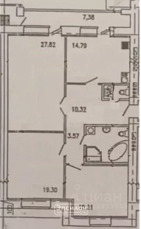 3-к кв. Курская область, Курск Школьная ул., 48А (102.5 м) - Фото 1