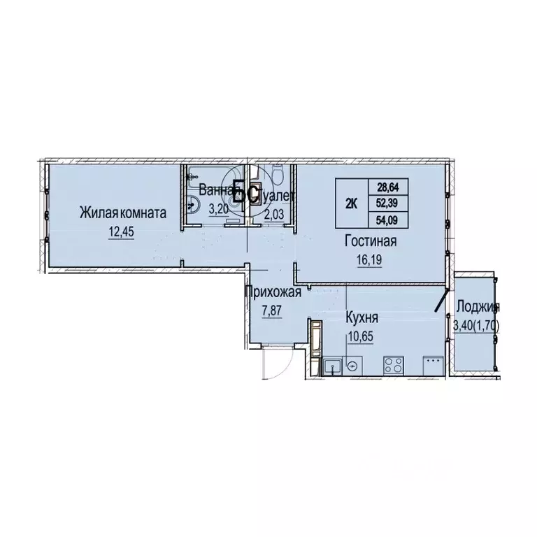 2-к кв. Нижегородская область, Нижний Новгород Лесной Городок мкр, ... - Фото 0