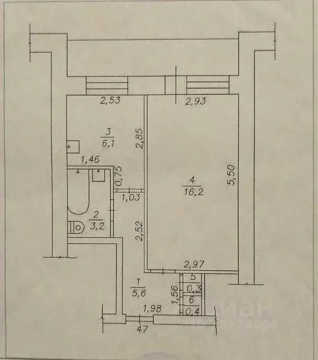 1-к кв. Кемеровская область, Юрга ул. Максименко, 5 (31.8 м) - Фото 2