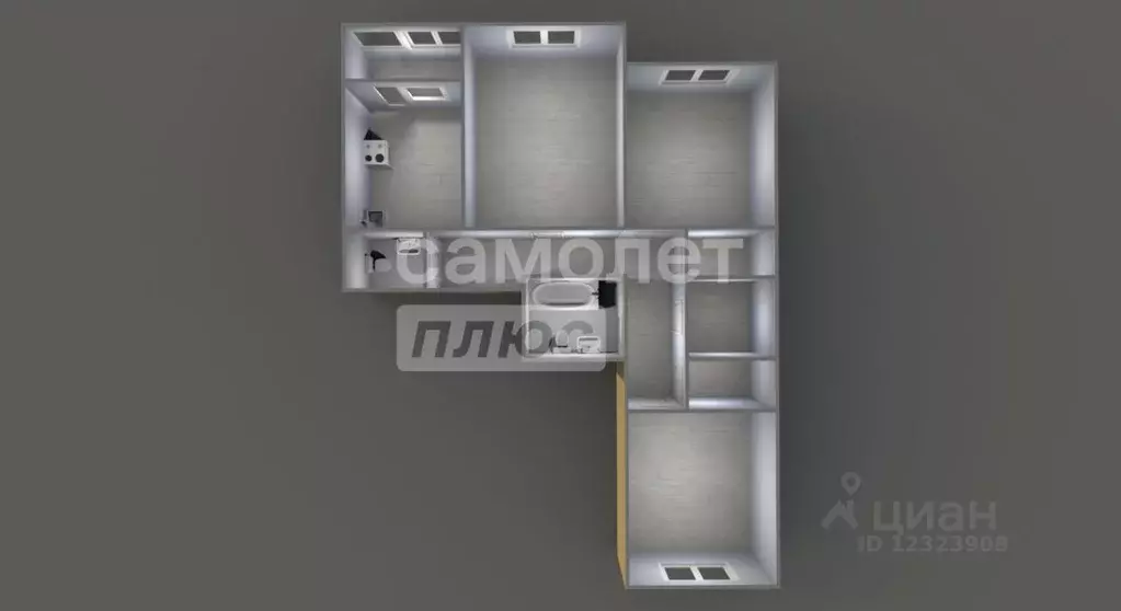 3-к кв. Московская область, Подольск городской округ, пос. Дубровицы ... - Фото 2