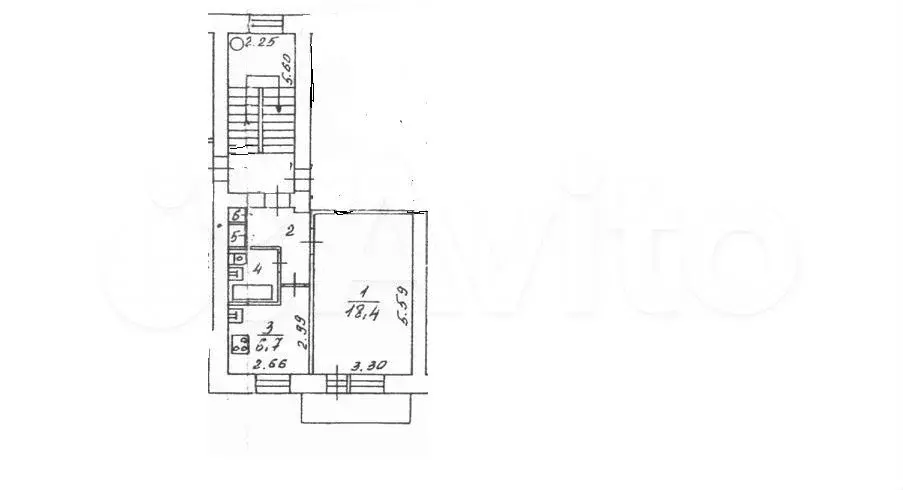 1-к. квартира, 34,1 м, 2/6 эт. - Фото 0