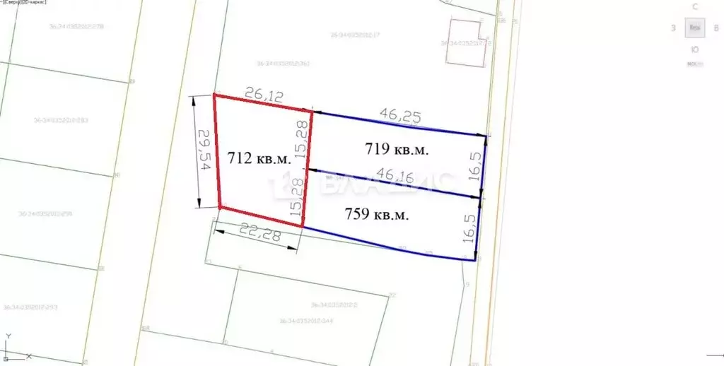 Участок в Воронеж, Космическая улица, 33 (7.12 м) - Фото 1