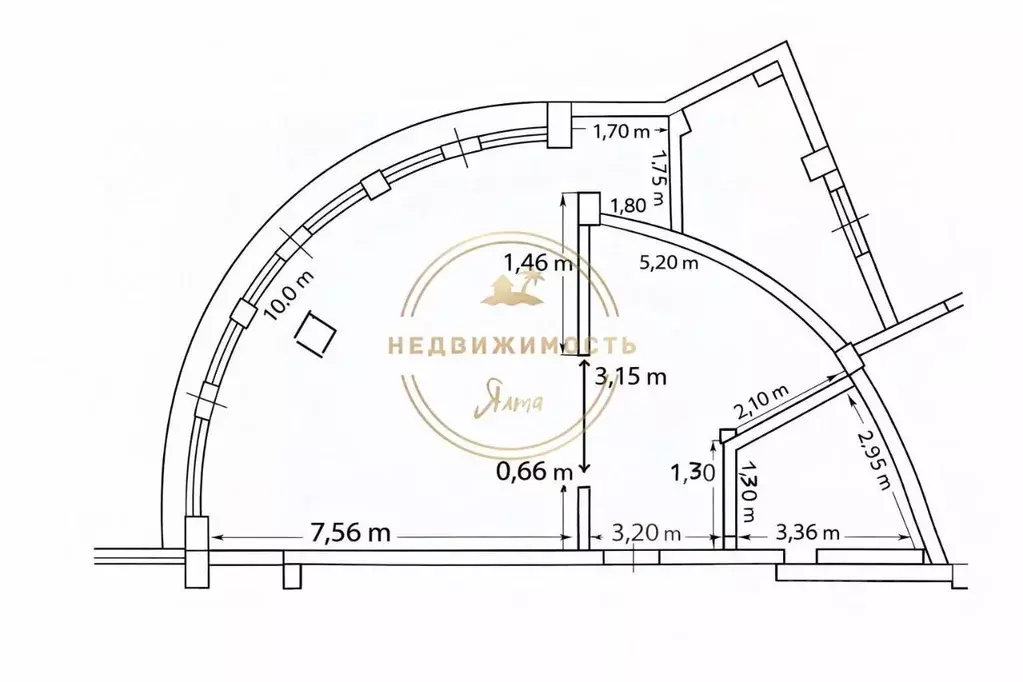 Студия Крым, Ялта муниципальный округ, Ливадия пгт ул. Батурина, 15 ... - Фото 2