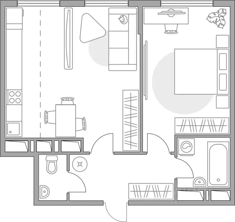 2-к кв. Московская область, Долгопрудный Гранитный мкр, Бригантина ... - Фото 1