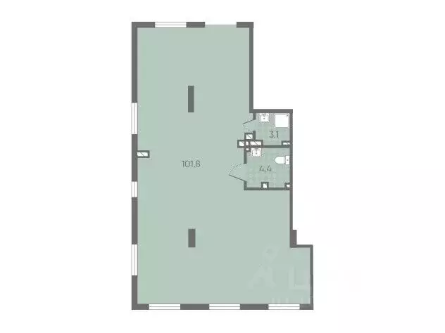 Помещение свободного назначения в Санкт-Петербург Партизанская ул., 5 ... - Фото 1