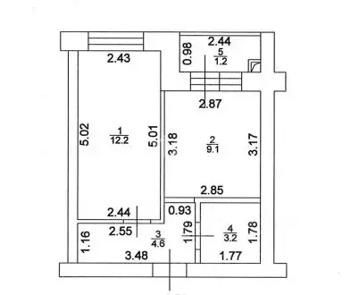 1-к кв. Татарстан, Зеленодольский район, Осиновское с/пос, с. Новая ... - Фото 2