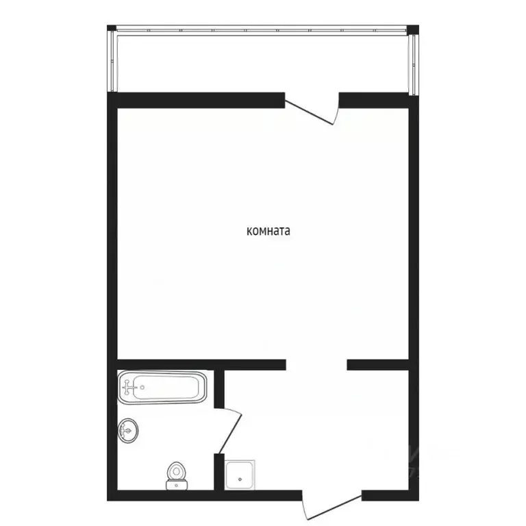 Студия Тюменская область, Тюмень ул. Энергетиков, 60 (13.5 м) - Фото 1