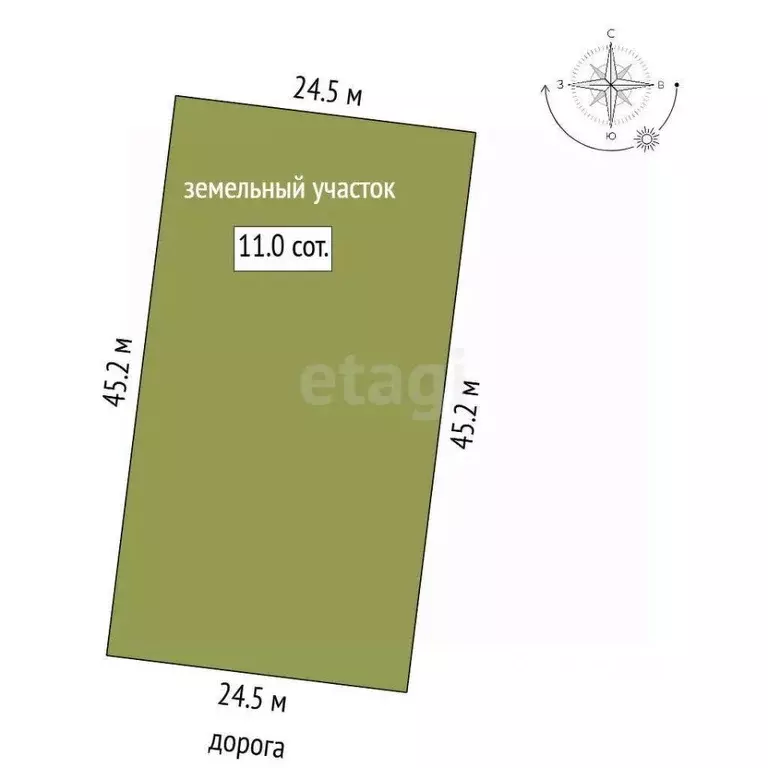 Участок в Вологодская область, Череповец Усадебная ул., 17 (11.0 сот.) - Фото 2