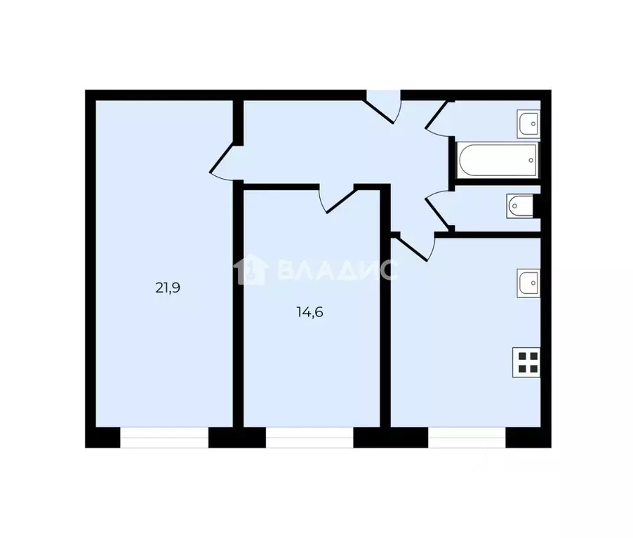 2-к кв. Москва Валовая ул., 8/18 (56.0 м) - Фото 2