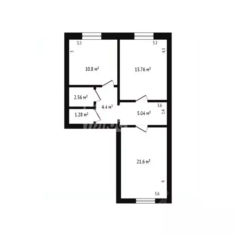 2-к кв. Дагестан, Дербент ул. Юрия Гагарина, 41 (60.0 м) - Фото 2