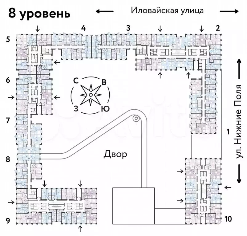 2-к. квартира, 41 м, 8/38 эт. - Фото 1