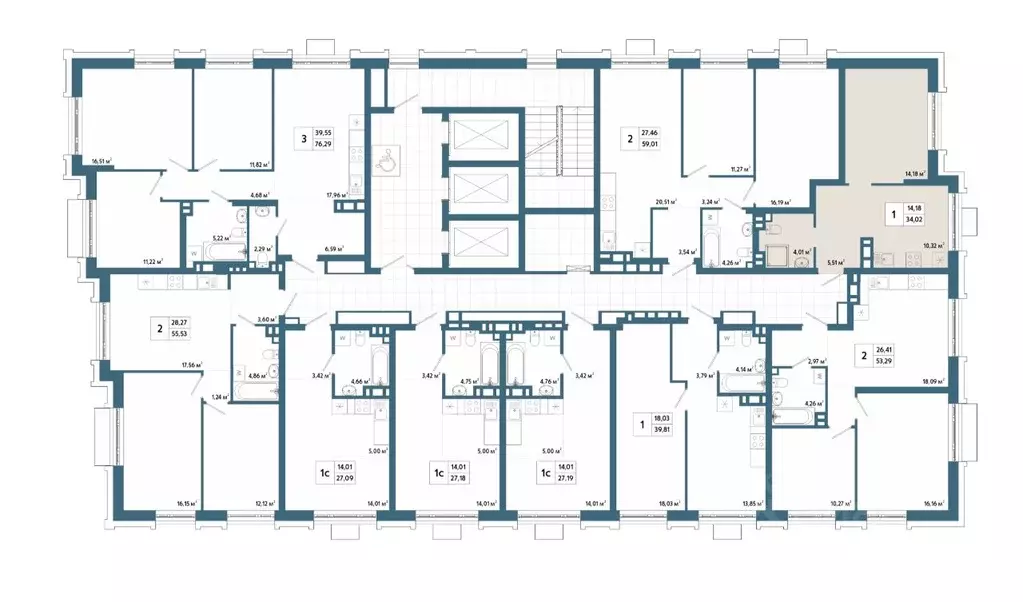 1-к кв. Башкортостан, Уфа 42-й кв-л,  (34.16 м) - Фото 2