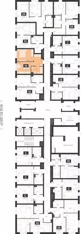 1-к. квартира, 33,4 м, 1/25 эт. - Фото 1