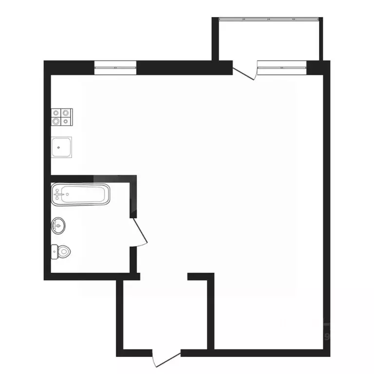1-к кв. Тюменская область, Тюмень ул. Республики, 156 (33.0 м) - Фото 2