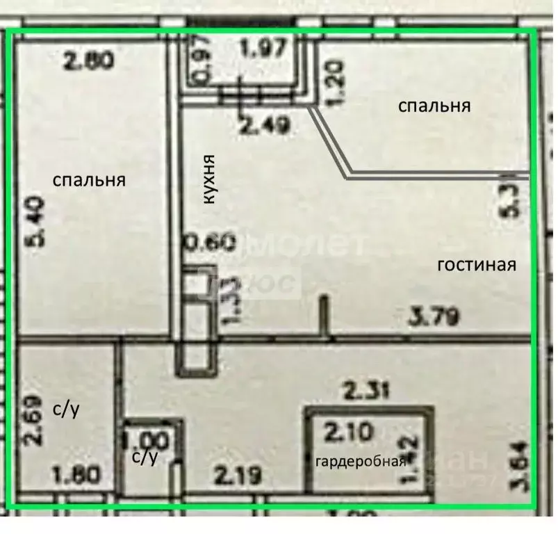 3-к кв. Московская область, Люберцы ул. Кирова, 12к1 (73.0 м) - Фото 2