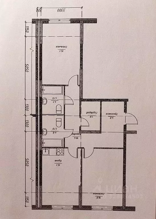 2-к кв. Московская область, Одинцово ул. Каштановая, 6 (72.5 м) - Фото 1