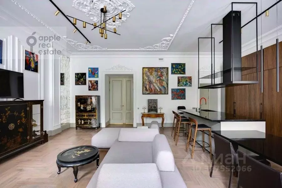 5-к кв. Москва ул. Остоженка, 7С1 (164.6 м) - Фото 1