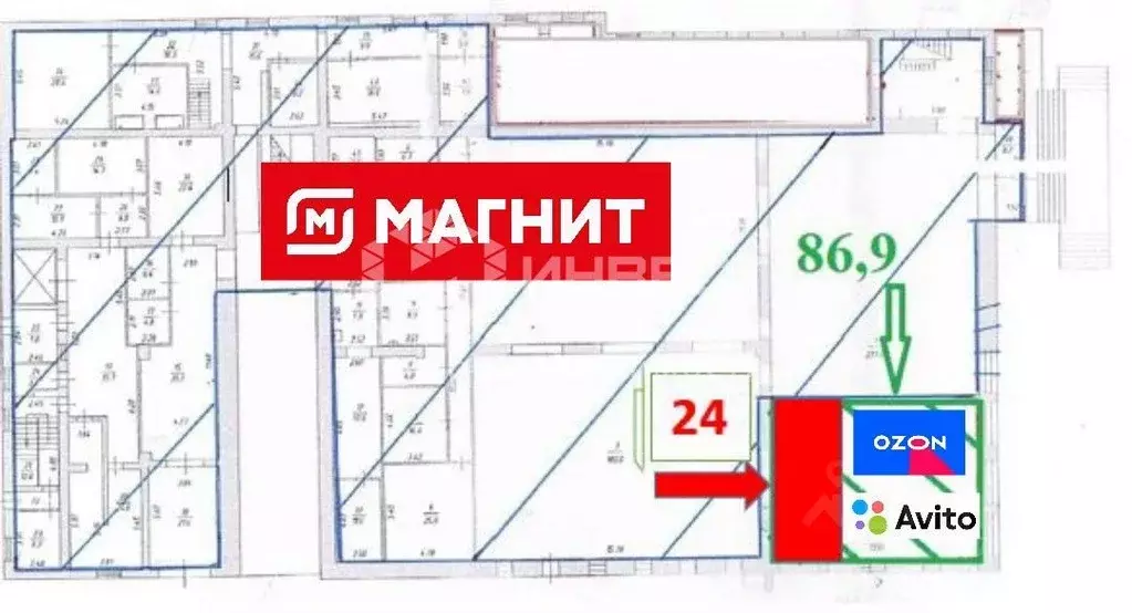 Помещение свободного назначения в Мурманская область, Мурманск ул. ... - Фото 1