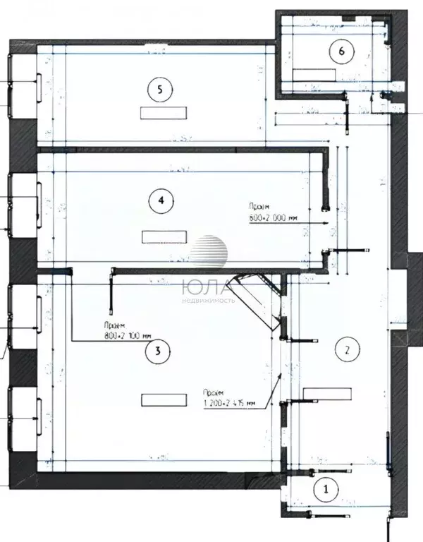 2-к кв. Санкт-Петербург Зверинская ул., 17а (51.0 м) - Фото 1