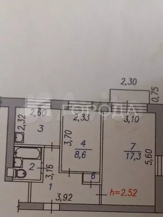 2-к. квартира, 42,9 м, 4/5 эт. - Фото 0