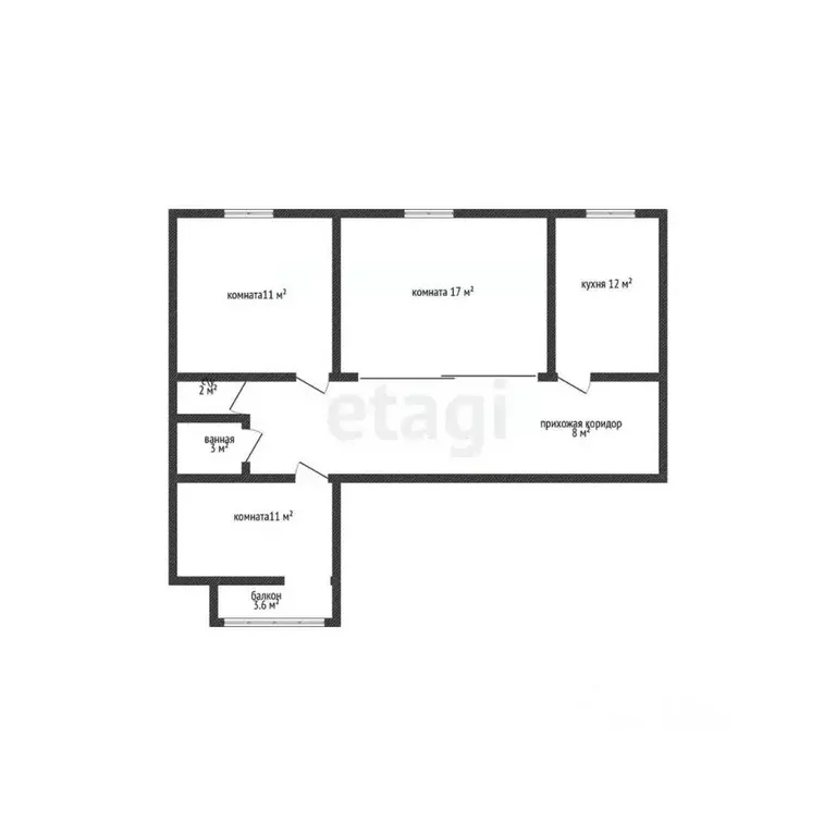 3-к кв. Адыгея, Майкоп Пионерская ул., 405 (67.6 м) - Фото 2