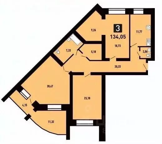 3-к кв. Красноярский край, Красноярск ул. Копылова, 19 (136.84 м) - Фото 0
