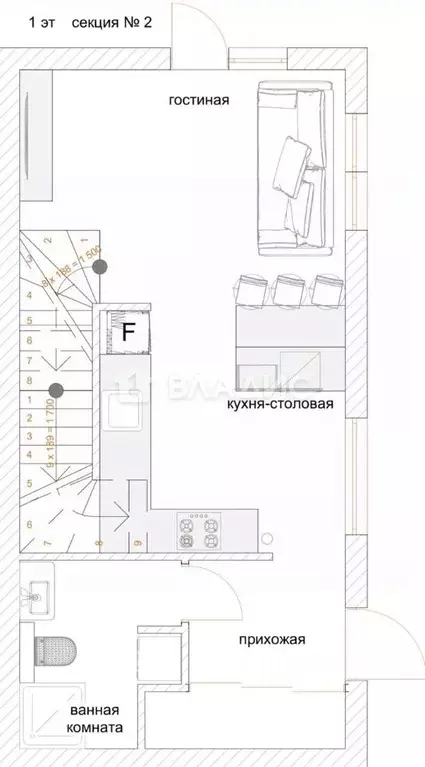 Таунхаус в Калининградская область, Гурьевск пер. Березовый, 33Б (80 ... - Фото 2
