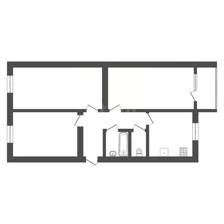 3-к кв. Тульская область, Венев Южный мкр, 4 (61.2 м) - Фото 1