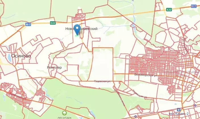 Участок в Татарстан, Зеленодольский район, Осиновское с/пос, Площадка ... - Фото 2