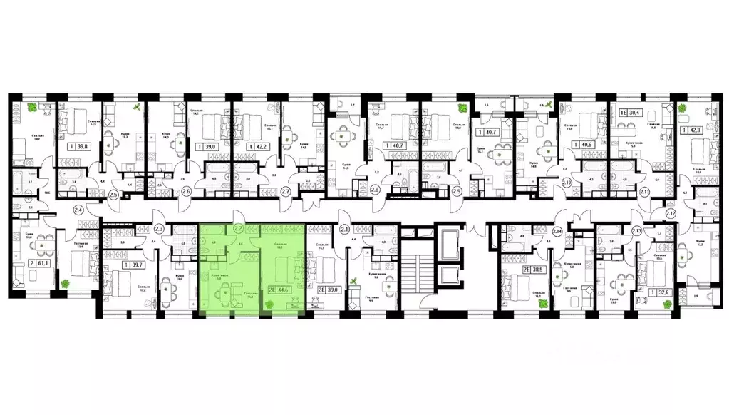 1-к кв. Московская область, Пушкино Пушкино Град жилой комплекс, к2 ... - Фото 2