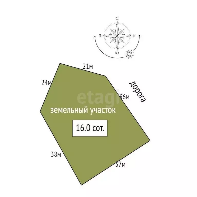 Участок в Санкт-Петербург, Зеленогорск (16 м) - Фото 1