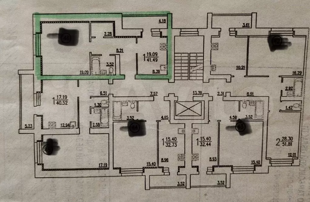 1-к. квартира, 41,5 м, 2/9 эт. - Фото 0